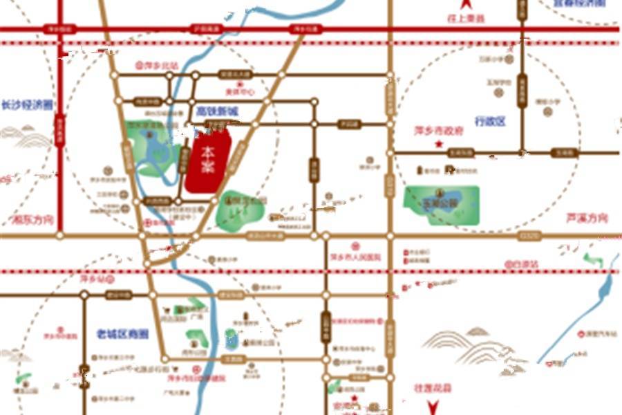 赣铁聚龙府位置交通图1