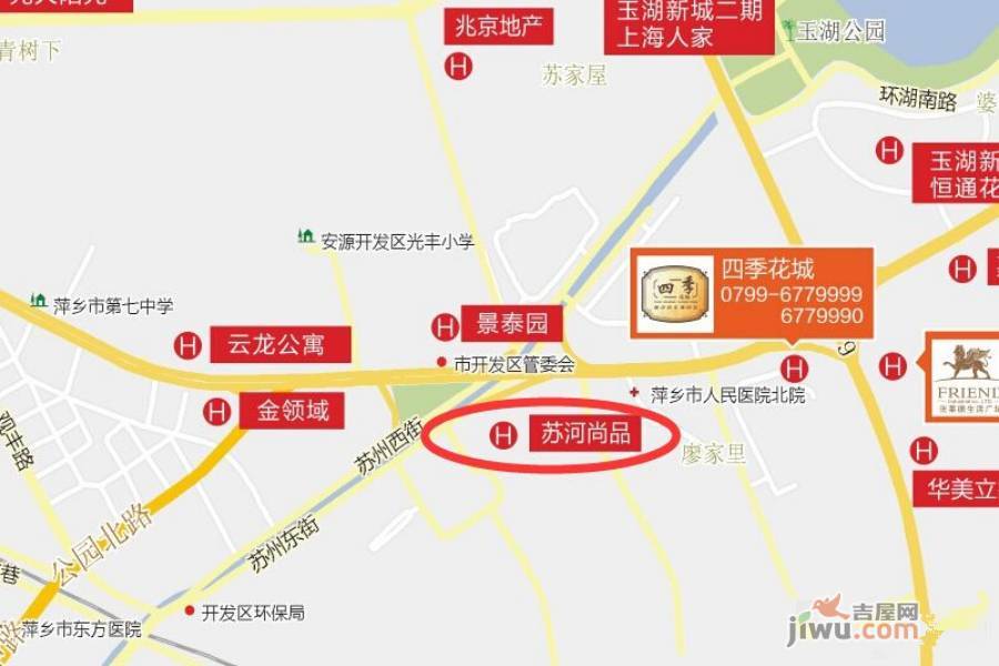 金华苏河尚品位置交通图