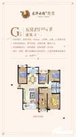 龙华云锦央玺（四期）5室2厅2卫165㎡户型图